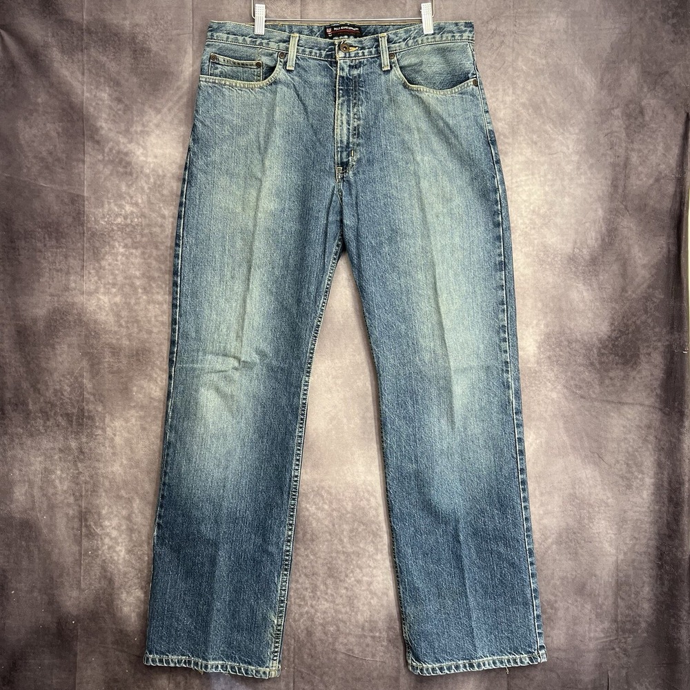 Vintage Polo Jeans Men Size 34x32 Blue Woodrow Denim Medium Wash